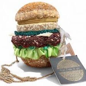 India Boutique Multicolor Burger Crossbody Bag